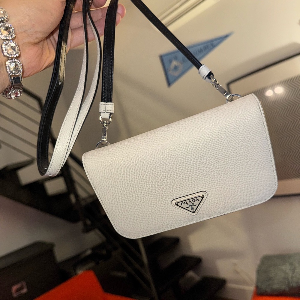Prada Saffiano Leather Shoulder Bag (Authentic)